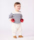 Maglione in stile marinaro in misto lana e cotone a righe neonato