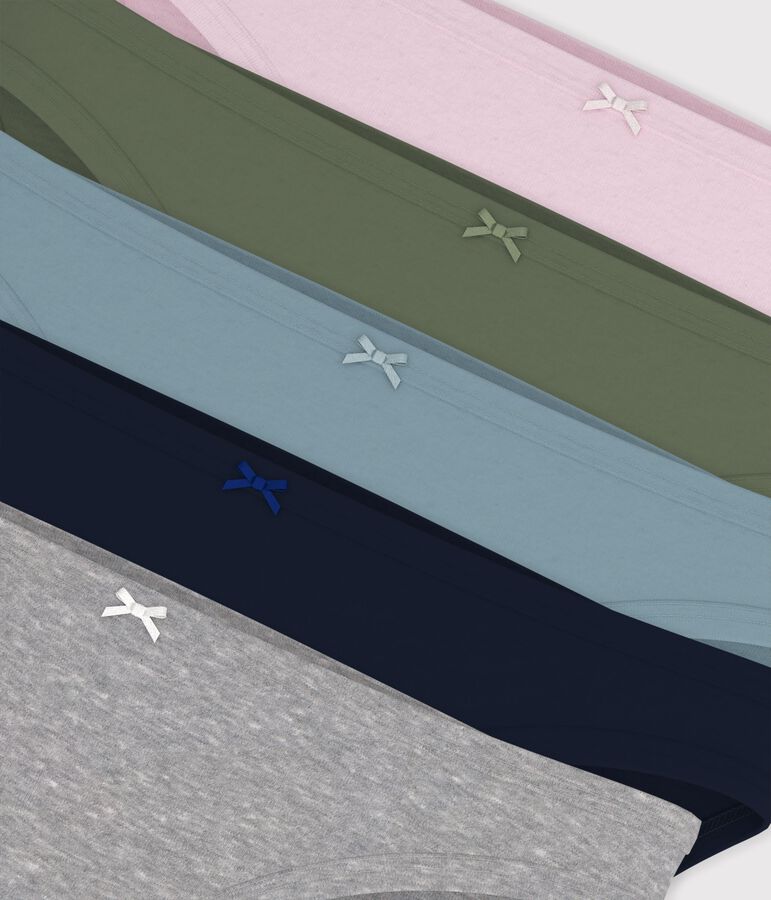 Set di slip in cotone donna multicolore