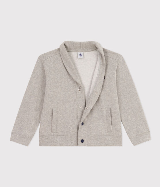 Cardigan in cotone bambino grigio CHATON CHINE
