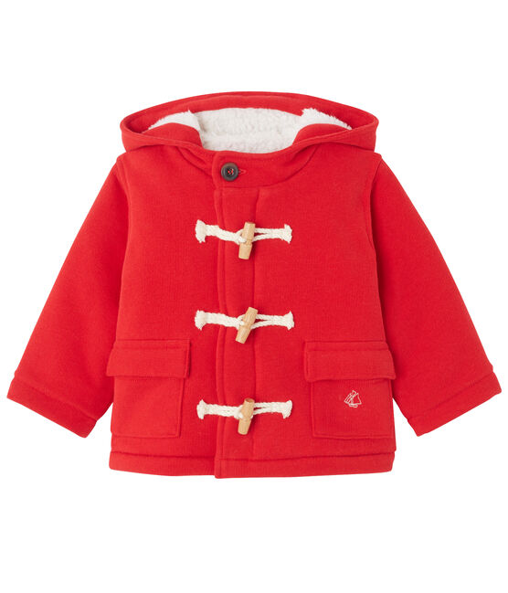 Montgomery per bebé in molleton rosso FROUFROU