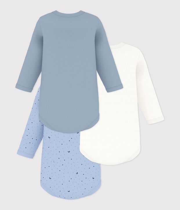 Set di body a maniche lunghe in cotone con luna stampata neonato multicolore