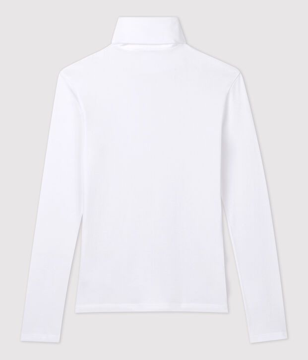 Dolcevita iconico in cotone Donna bianco