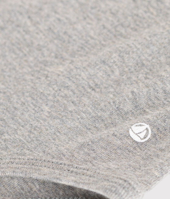 Body a manica lunga con colletto in cotone per bebè grigio CHATON CHINE