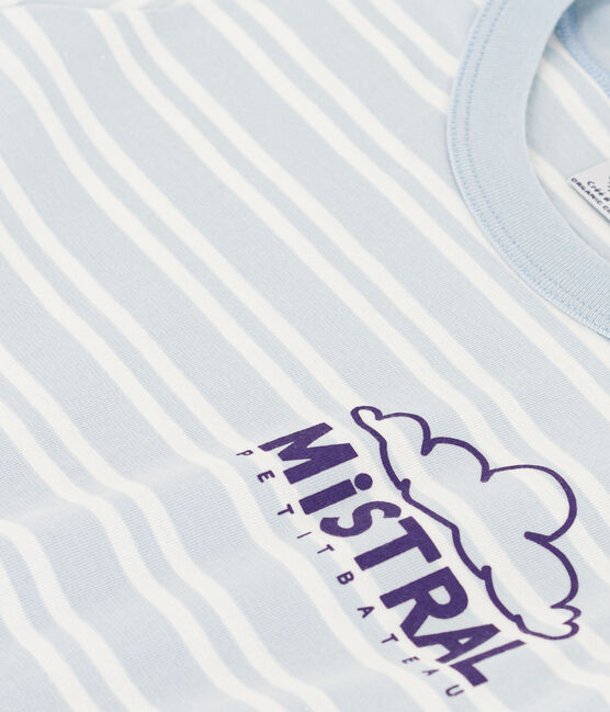 T-shirt bambino in cotone a righe GOMME/ MARSHMALLOW