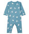 Tutina pigiama senza piedi fantasia yeti bebè in cotone blu BRUME/ MARSHMALLOW