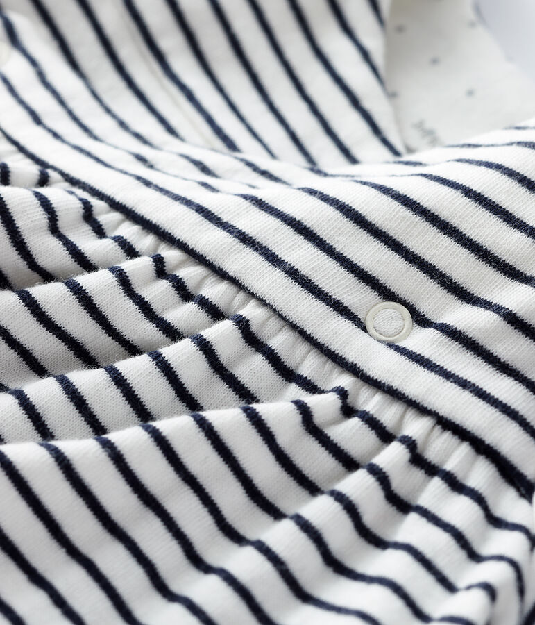 Abito a righe a maniche lunghe in tubique bianco MARSHMALLOW/blu SMOKING