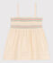 Blusa senza maniche in garza di cotone bambina ecru AVALANCHE