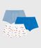 Set di boxer in cotone con stampa in vita bambino variante 1