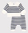 Completo 2 pezzi in maglia a righe marinière neonato blu MARSHMALLOW/ SOIR