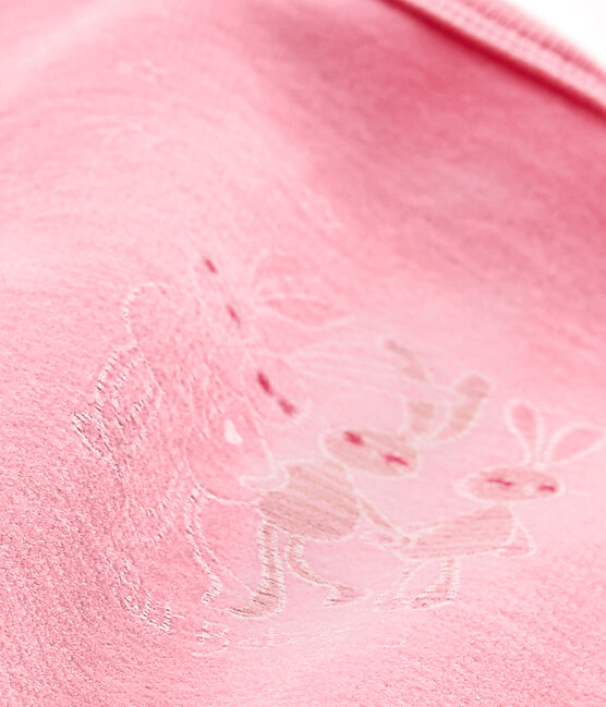Tutina bebè in ciniglia rosa PETAL