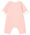 Tutina lunga bebè in tubique trapuntato rosa CHARME/bianco MARSHMALLOW CN