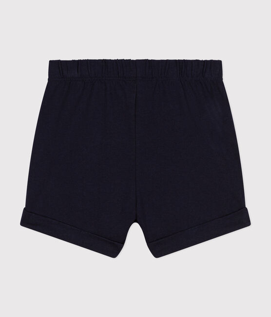 Shorts in jersey leggero bebè blu SMOKING