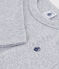 T-shirt a maniche lunghe in cotone tinta unita bambino grigio FUMEE CHINE