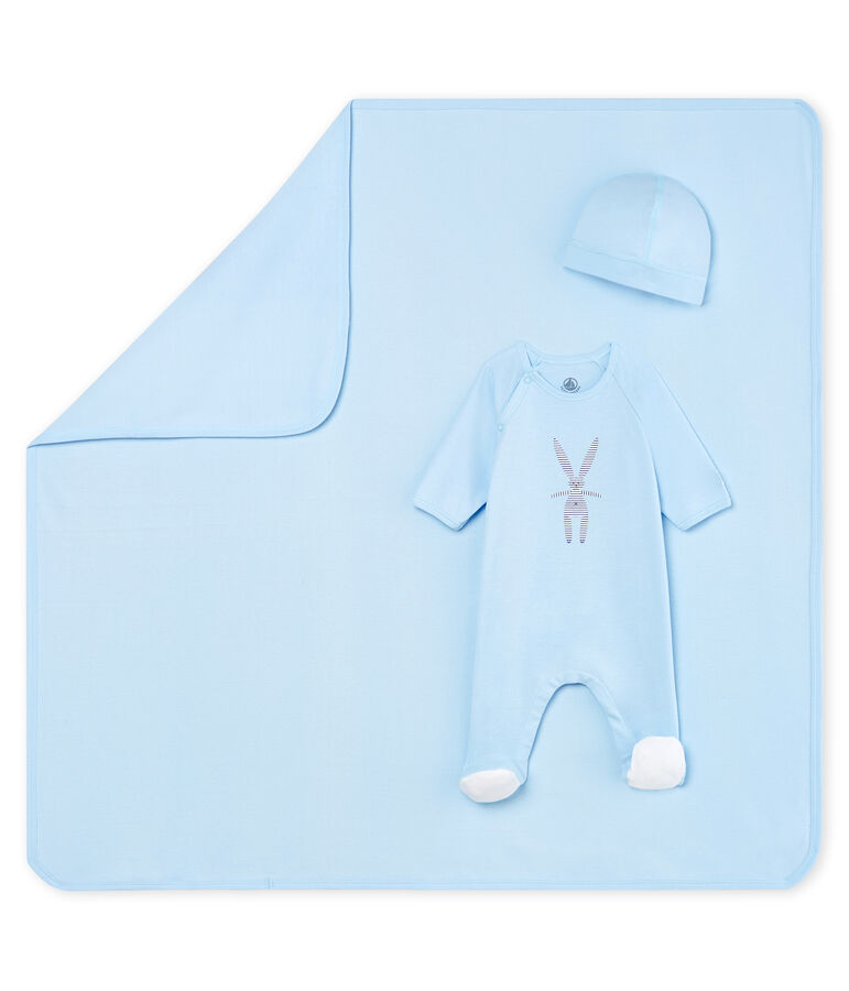 Scatola regalo nascita a costine multicolore