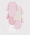 Set di body incrociati a maniche lunghe in cotone fantasia neonata multicolore