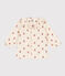 Blusa bebè in garza di cotone con stampa bianco AVALANCHE/ MULTICO