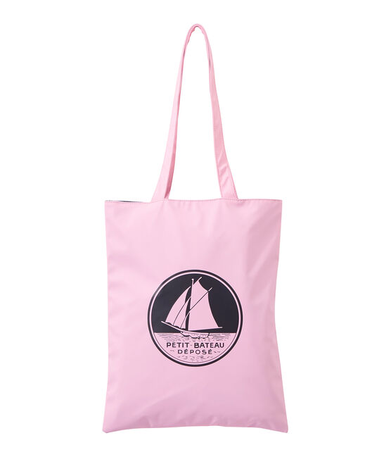 Borsa shopping per donna in tinta unita in materiale idrorepellente rosa BABYLONE