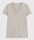 T-shirt LE DROIT scollo a V in cotone Donna
