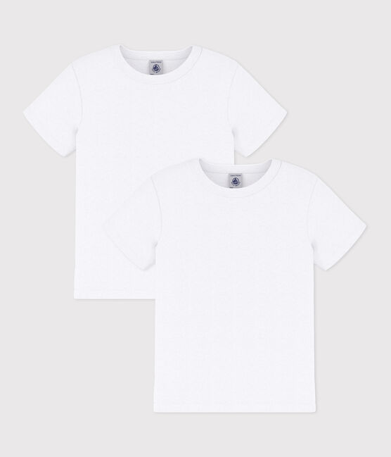 Confezione da 2 t-shirt manica corta bianche ragazzo variante 1