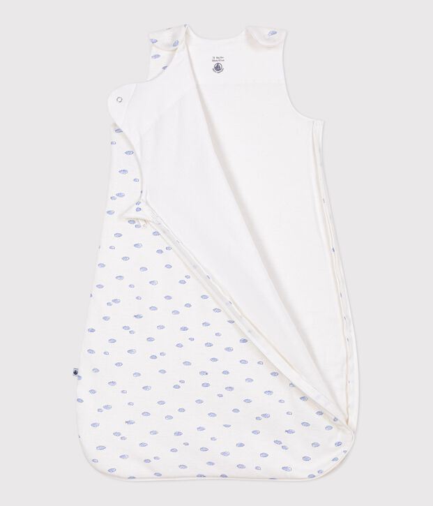 Sacco nanna neonato in cotone con stampa TOG 1,5 bianco/multicolore