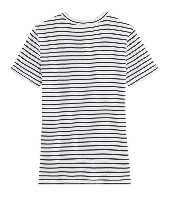 T-shirt iconica donna bianco MARSHMALLOW/blu SMOKING