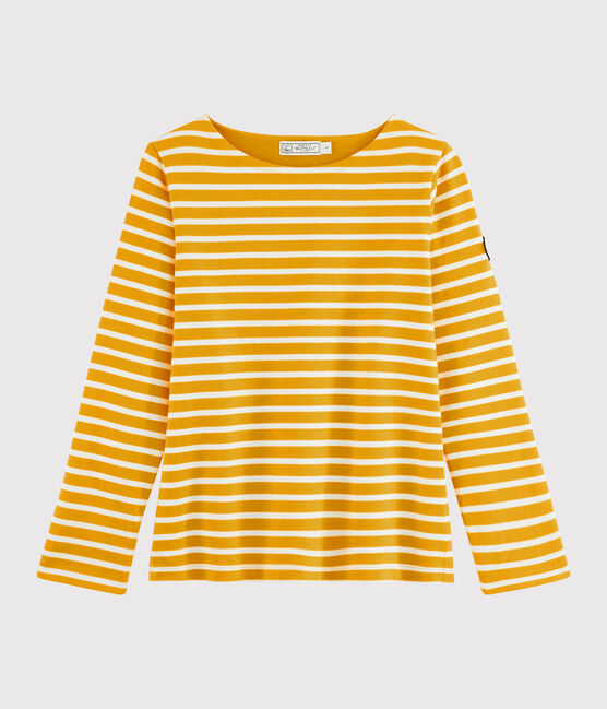 Marinière iconica Donna giallo BOUDOR/bianco MARSHMALLOW