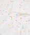 Pigiama fantasia coriandoli bambina in molleton bianco MARSHMALLOW/bianco MULTICO