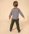 T-shirt maniche lunghe in tubique bambino blu SMOKING/ AVALANCHE