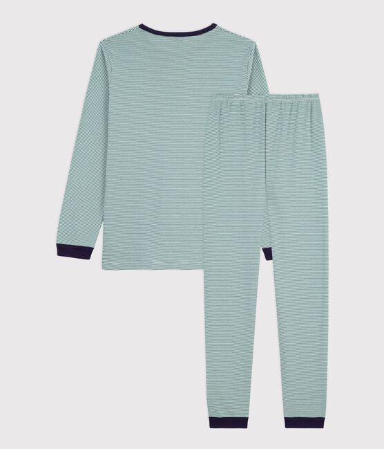 Pigiama in cotone a righe bambino ESTRAGON/ MARSHMALLOW