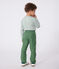 Pantaloni in cotone bambino verde PALMERAIE