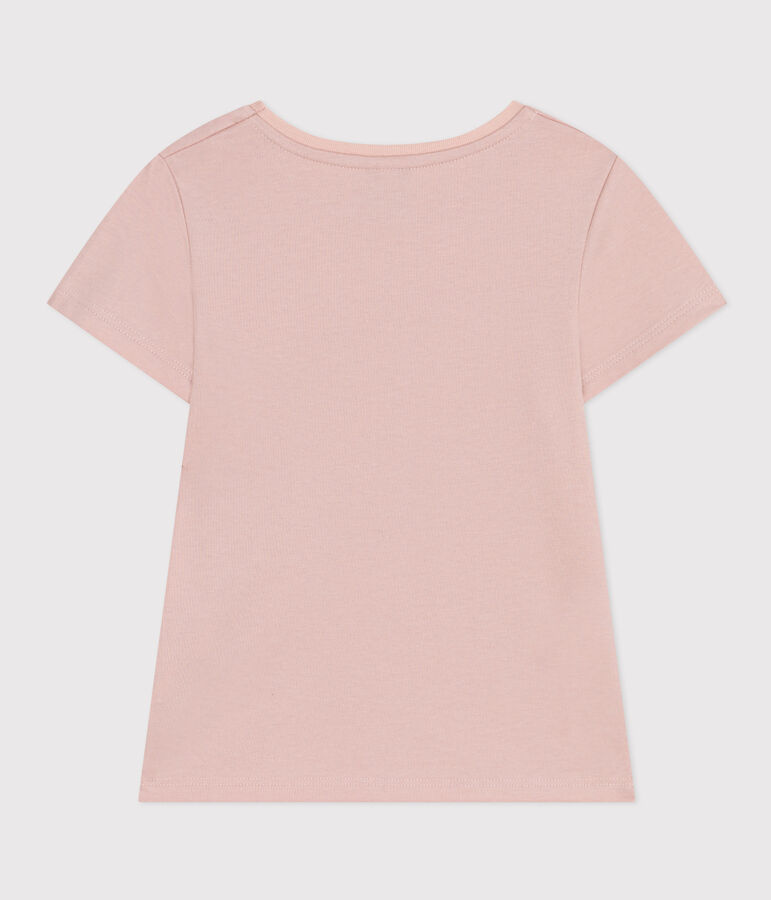 T-shirt in jersey leggero bambina rosa SALINE