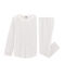 Pigiama bambina a costine bianco MARSHMALLOW/blu MAJOR CN