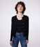 Cardigan in cotone tinta unita donna nero BLACK