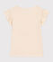 T-shirt in jersey fiammato bambina ecru AVALANCHE