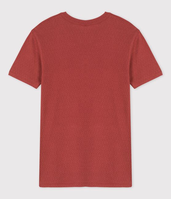 T-shirt L'ICONIQUE in cotone traforato donna marrone OMBRIE
