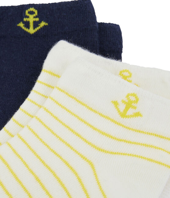 Set di 2 paia di calzini bambino bianco MARSHMALLOW