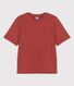 T-shirt TAGLIO BOXY IN TUBIQUE in cotone donna