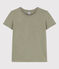 T-shirt LE DROIT girocollo in cotone donna verde MARECAGE