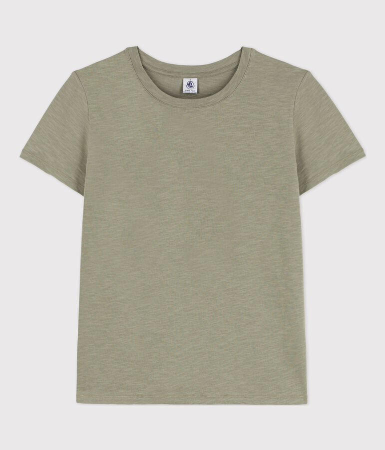 T-shirt LE DROIT girocollo in cotone donna verde