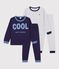 Set di pigiami in cotone fantasia bambino multicolore