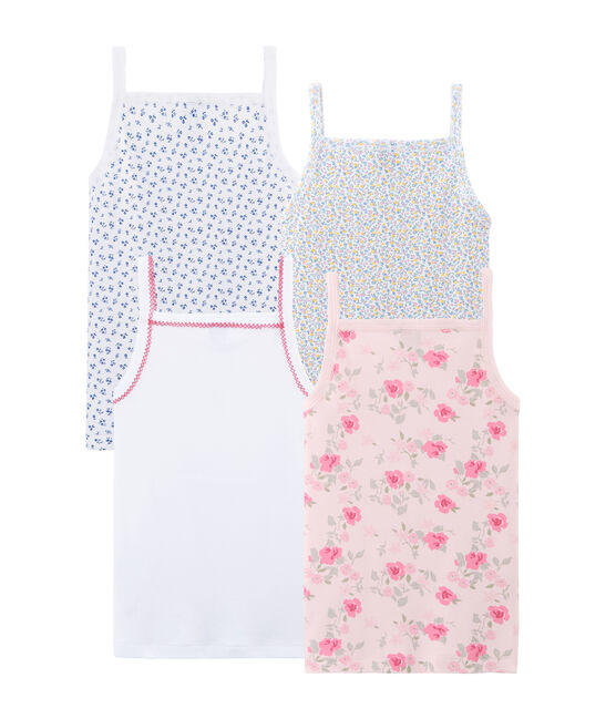 Pochette a sorpresa di 4 canottiere con spalline bambina variante 1
