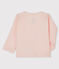 Cardigan bebè in costina 2x2 di cotone biologico rosa FLEUR