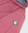 Tutina imbottita in poliestere tinta unita neonato rosa
