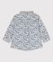Camicia manica lunga bebè in popeline con fantasia a fiori bianco ECUME/bianco MULTICO