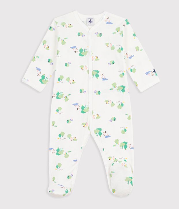 Dors bien en coton bianco/blu/multicolore