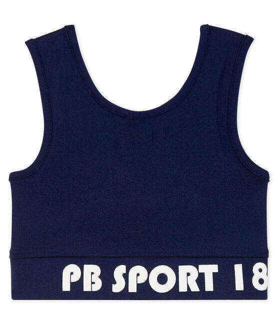 Brassière sportiva bambina blu SMOKING