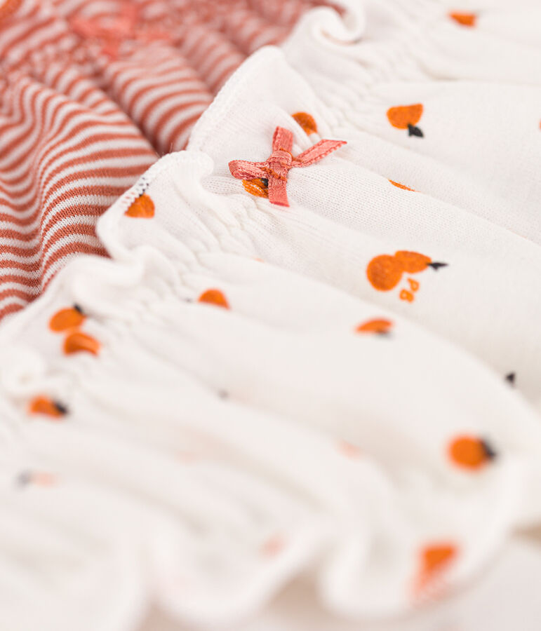 Confezione da 2 slip con frufru in cotone donna multicolore