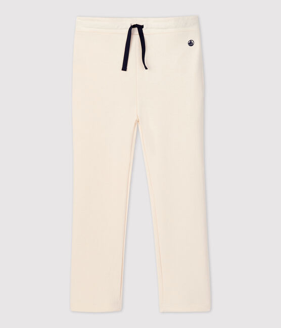 Pantaloni comodi in cotone bambina ecru AVALANCHE