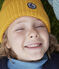 Cappello in maglia con fodera in pile bambino unisex giallo BOUDOR