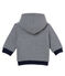 Felpa con cappuccio in ovatta rigata neonato blu SMOKING/bianco MARSHMALLOW